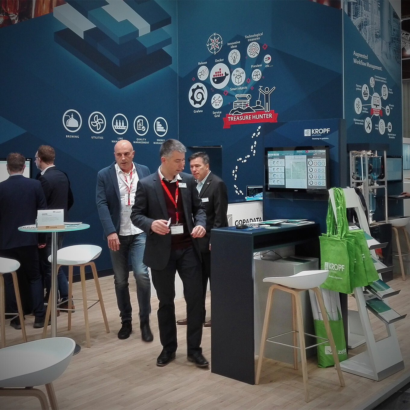 Messestand von KROPF Solutions auf der BrauBeviale 2019
