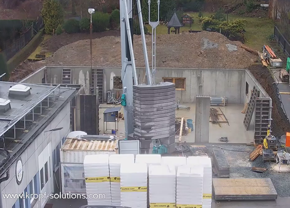 Baustelle des Neubaus von KROPF Solutions